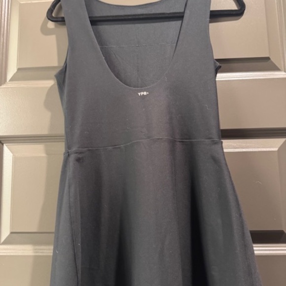 YPB SculptLUX Black Active Mini Dress | Sleeveless Workout Tennis Dress Size M - Picture 2 of 3